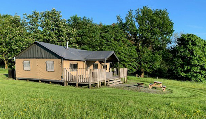 Luxury glamping accommodation