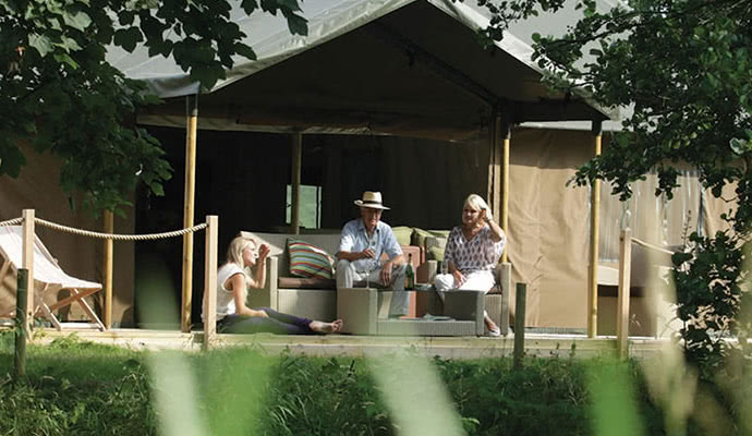 Enjoy a hot tub glamping break at Saltmarsh Hut, Norfolk, England