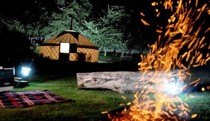 Enjoy starring at the stars whilst sitting by the warm firepit